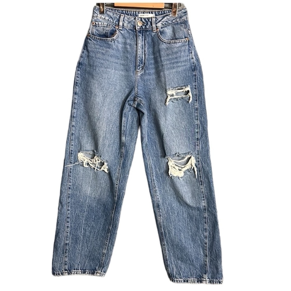 Garage Wide Leg Destroyed Jeans, 4